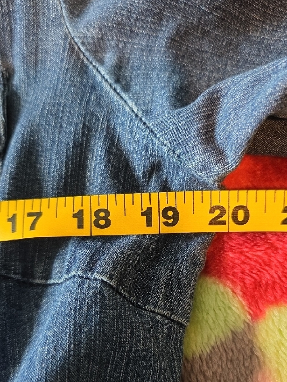 NWOT Denim Midi Shirt Dress with Belt - Dark Blue - Picture 6 of 7